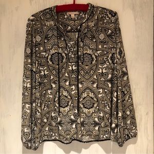 CB tunic polyester size large vintage